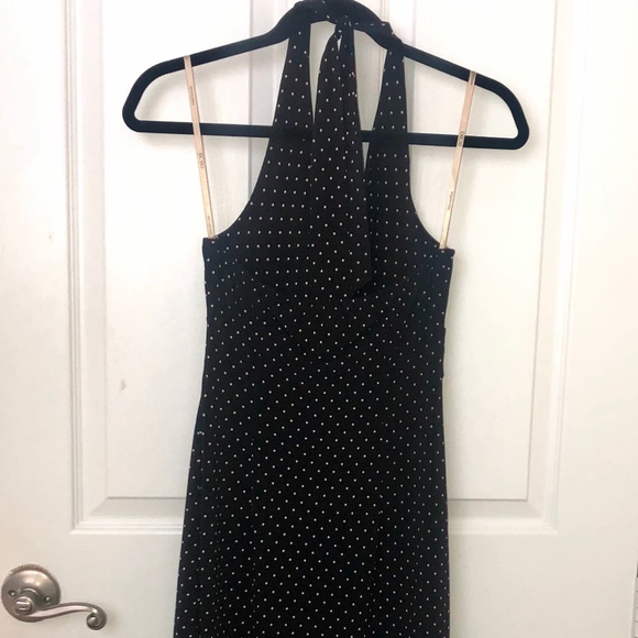 BCBG Maxazria Black with White Polka Dots Sundress - Picture 1 of 5